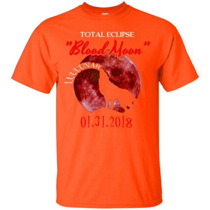 Eclipse T-shirt Total Eclipse Luuuunar Blood Moon Orange