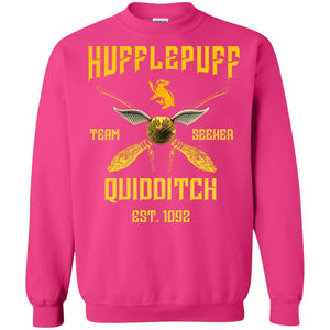 Hufflepuff Quidditch Team Seeker Est 1092 Harry Potter ShirtG180 Gildan Crewneck Pullover Sweatshirt 8 oz.
