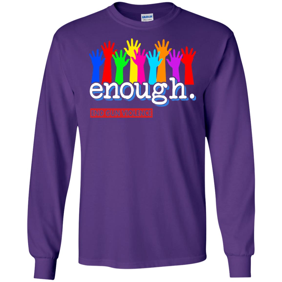 End Gun Violence Enough Gun Control T-shirt Purple