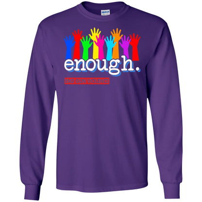 End Gun Violence Enough Gun Control T-shirt Purple