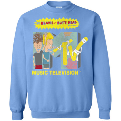 Mtv Logo T-shirt Beavis And Butt Head Carolina Blue