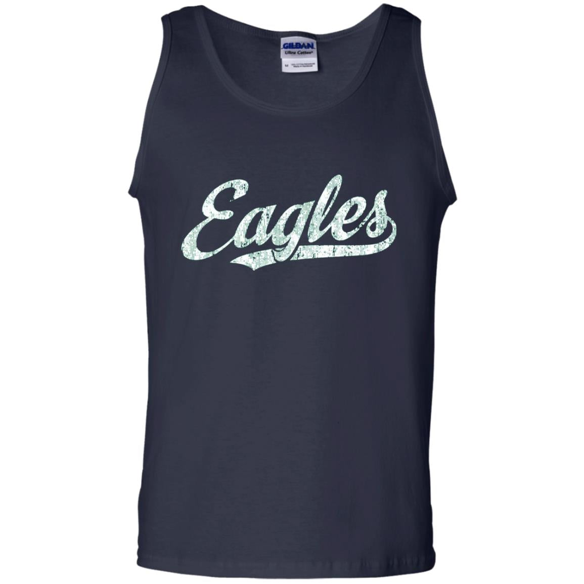 Eagles Mascot T-shirt Vintage Sports Name Navy