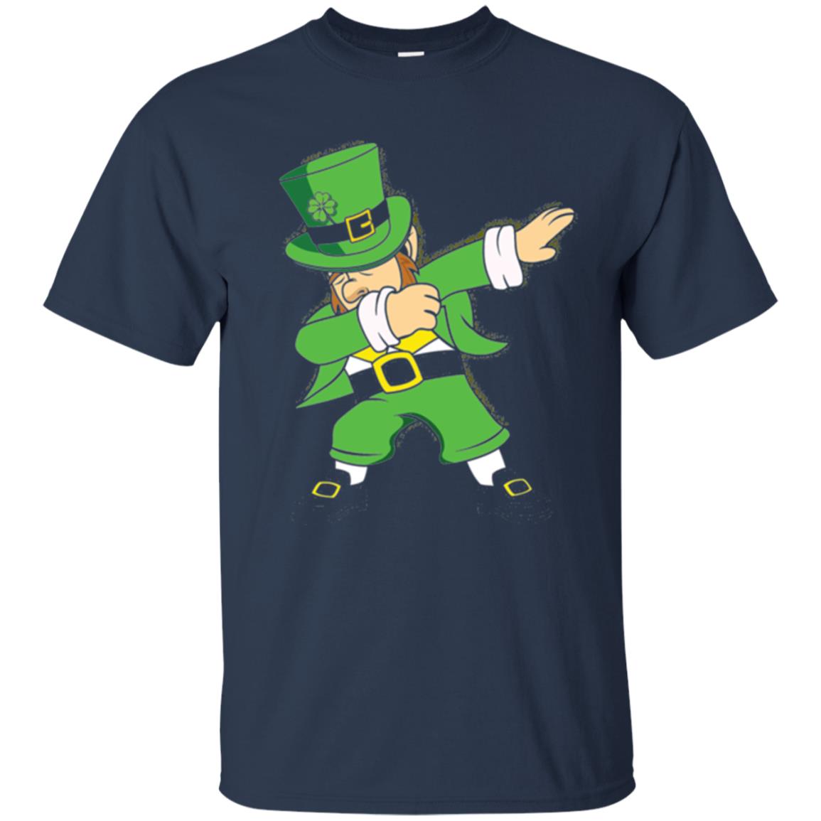 St. Patrick_s Day T-shirt Irish Dabbing T-shirt Navy