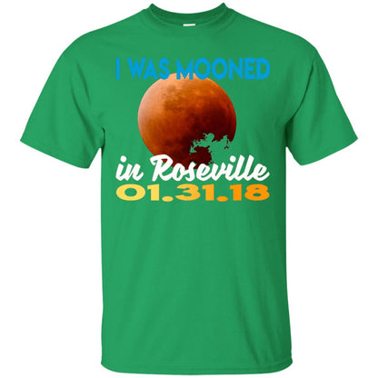 Mooned In Roseville Lunar Eclipse Matching Family T-shirt Irish Green