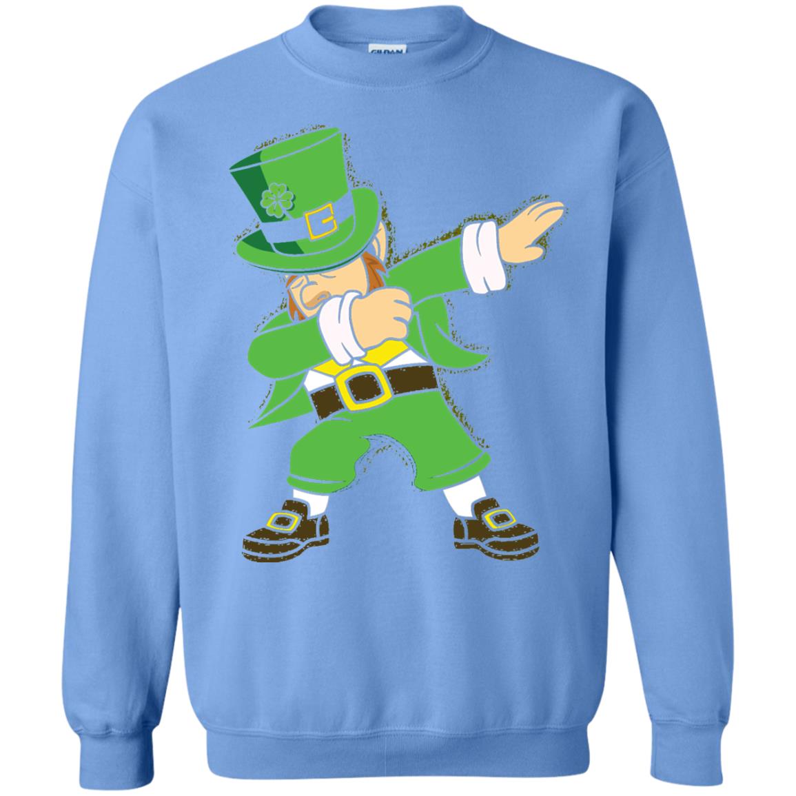 Dabbing Leprechaun Irish Dab Dance St Patrick_s Day T-shirt Carolina Blue
