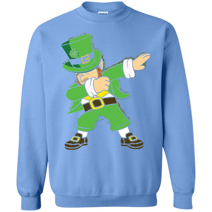 Dabbing Leprechaun Irish Dab Dance St Patrick_s Day T-shirt Carolina Blue