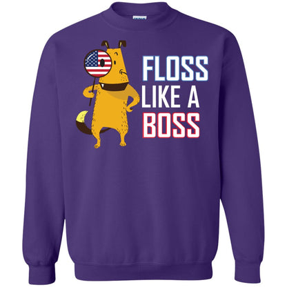 Floss Like A Boss Dog Shirt Purple