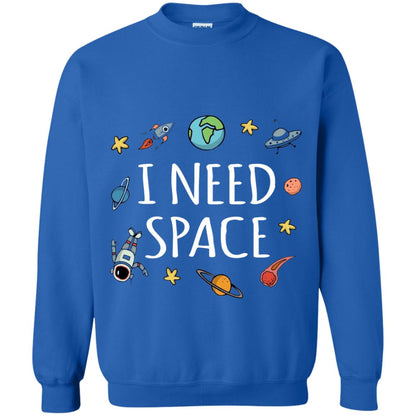 Funny I Need Space T-shirt Royal
