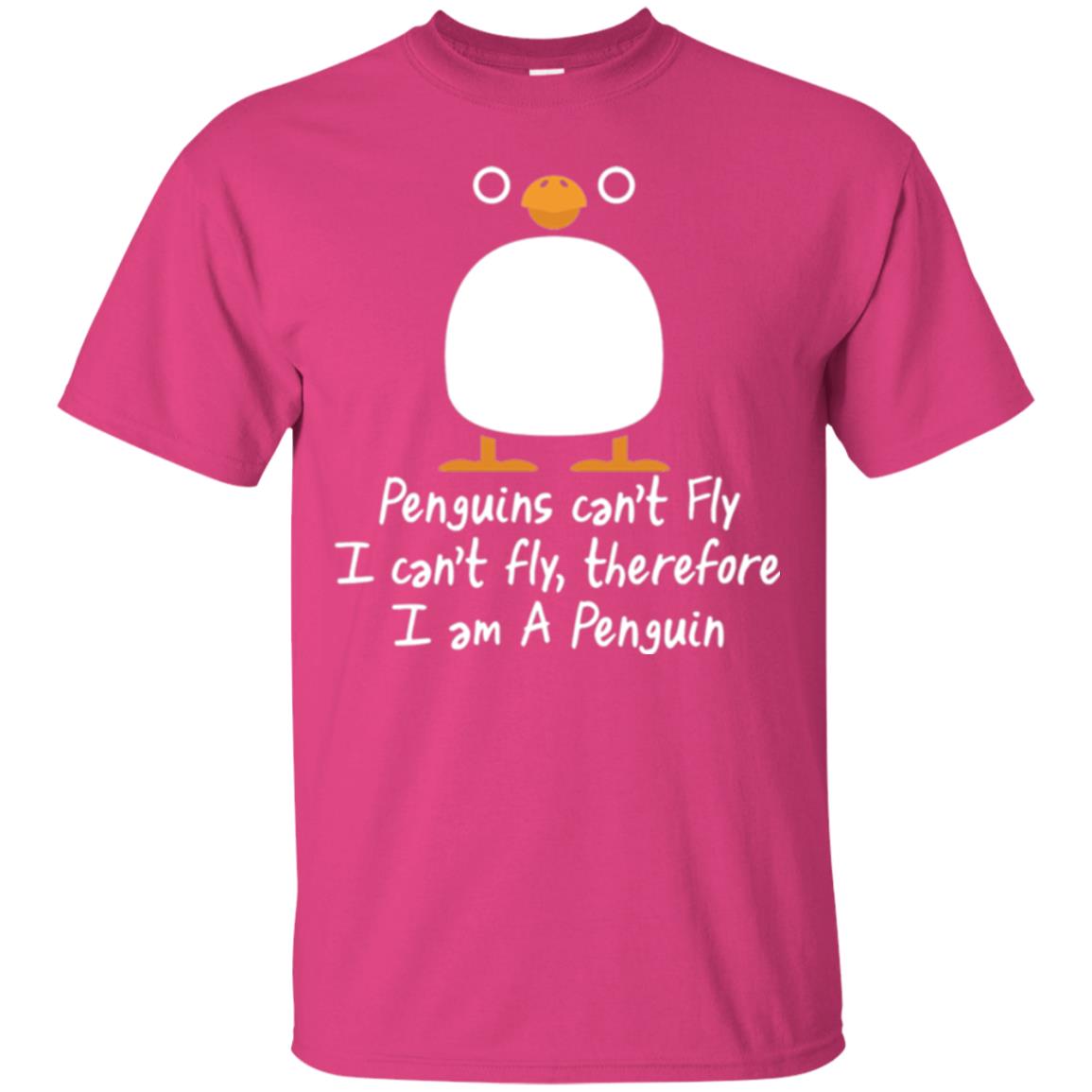 Penguin T-shirt I Can_t Fly Heliconia
