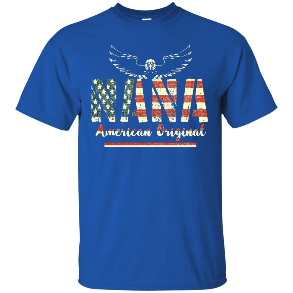 Nana American Original Grandparents T-shirt Royal