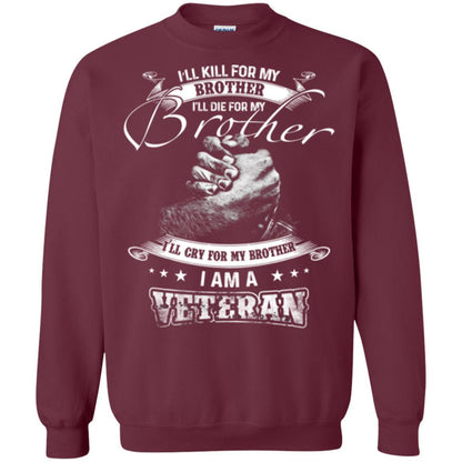 Veteran T-shirt I Am A Veteran Maroon
