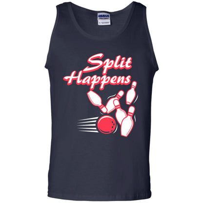 Bowling Lover T-shirt Split Happens Navy