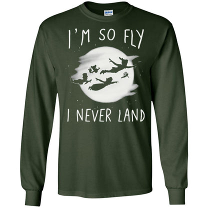 Film T-shirt Peter Pan So Fly Moon Silhouette Graphic Forest Green