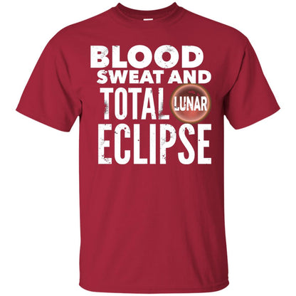 Total Lunar Eclipse 2018 Blood Sweat T-shirt Cardinal