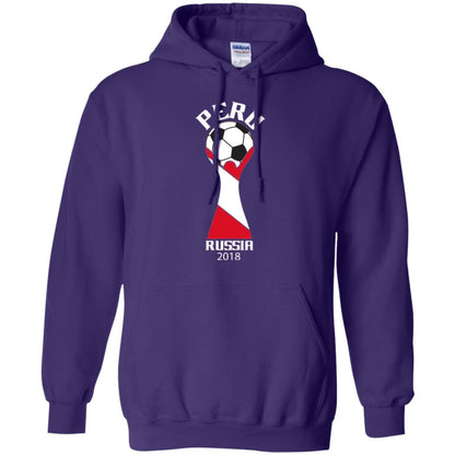 Football Lovers T-shirt Peru Russia 2108 Purple