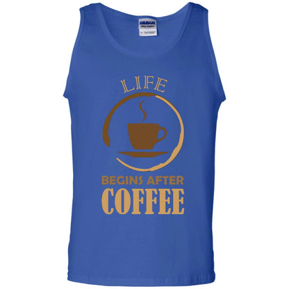 Life Begins After Coffee Shirt For Coffee Lover Royal