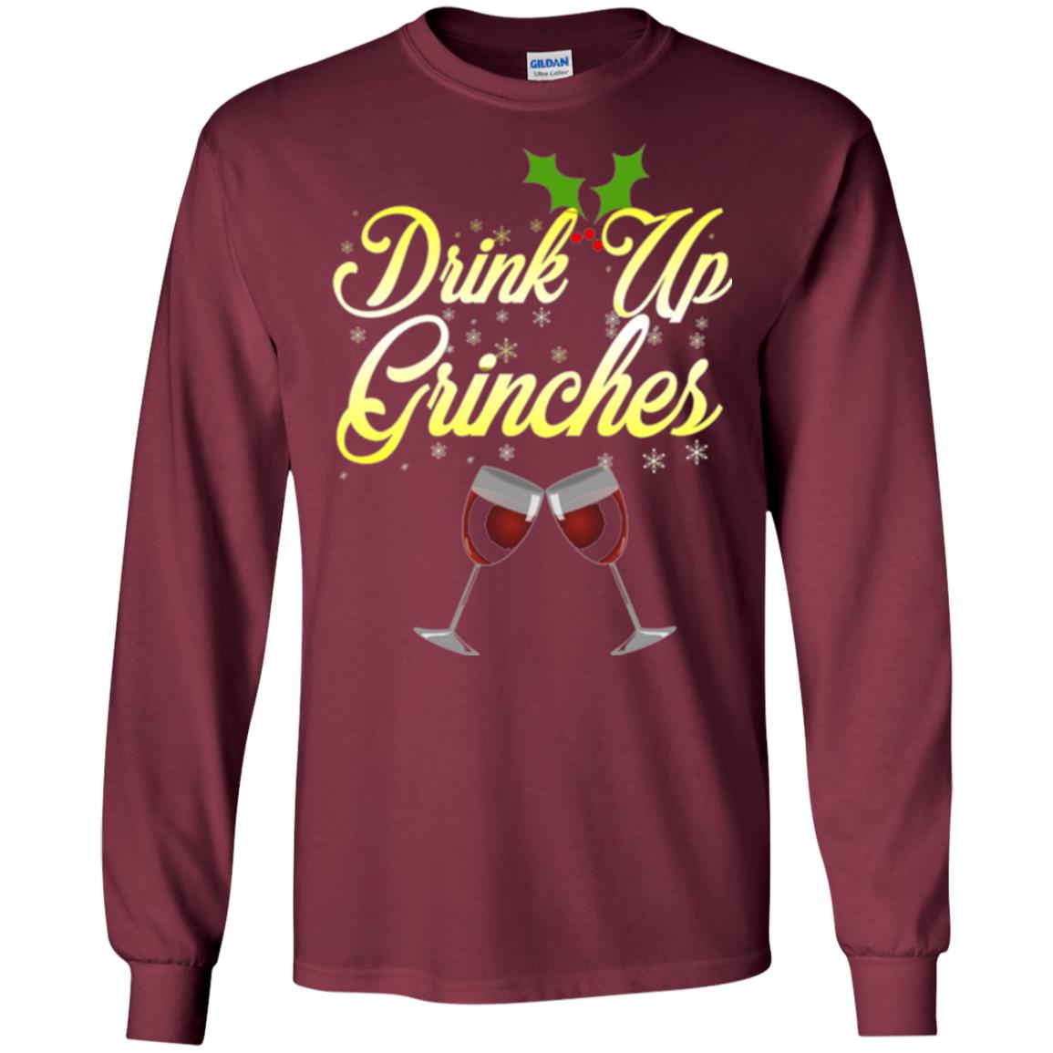 Christmas T-shirt Drink Up Grinches Maroon