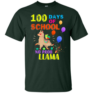 100 Days Of School No Probllama ShirtG200 Gildan Ultra Cotton T-Shirt