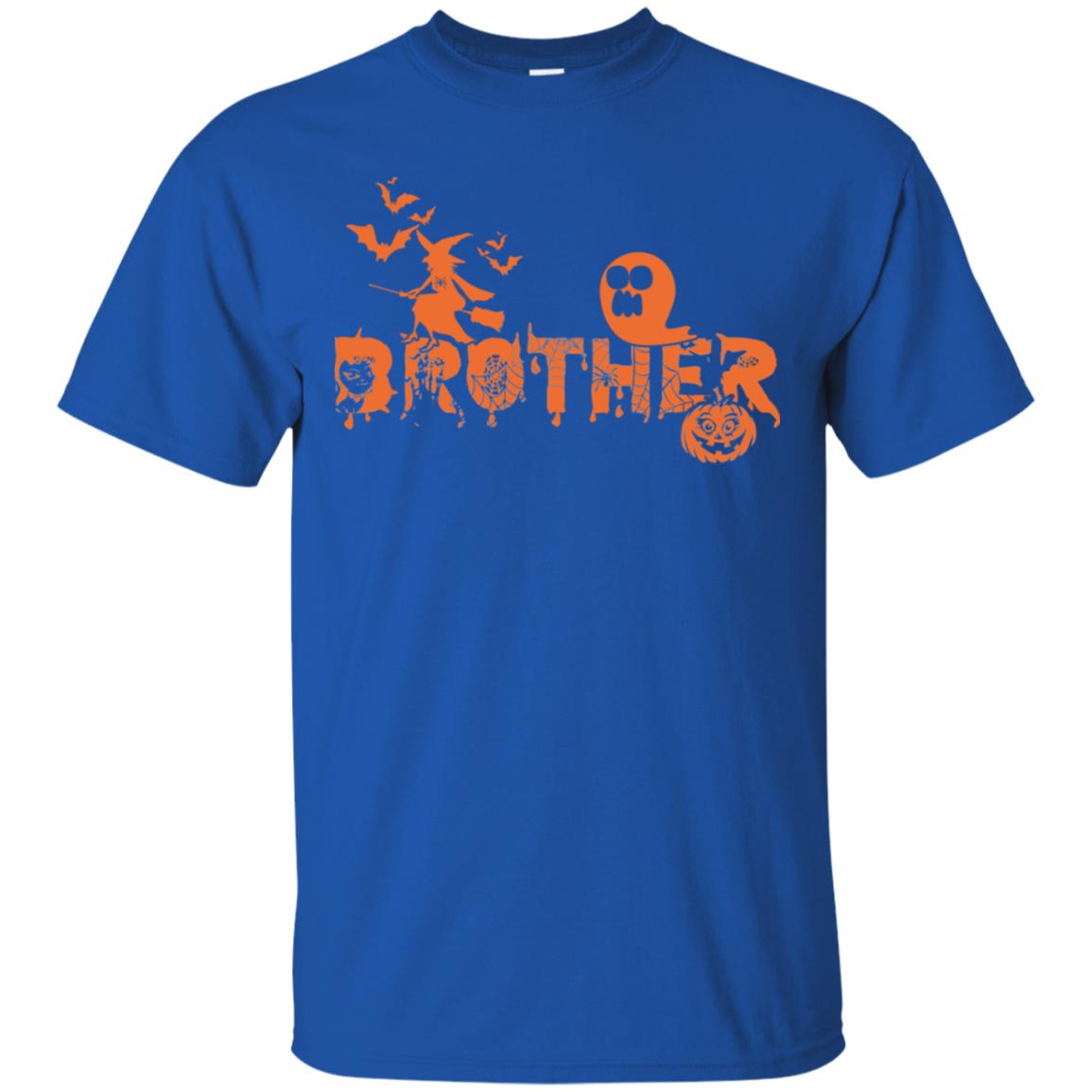 Halloween Pumpkin Brother Family Shirt Royal