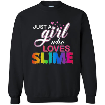 Slime T-shirt Just A Girl Who Loves Slime Black