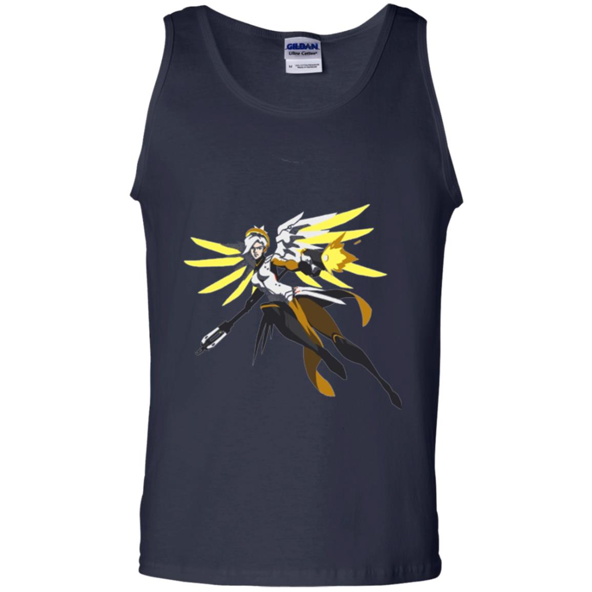 Overwatch Mercy Battle Ready Spray T-shirt Navy