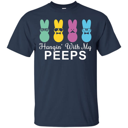 Hanging With My Peeps Gift For Easter Day Navy