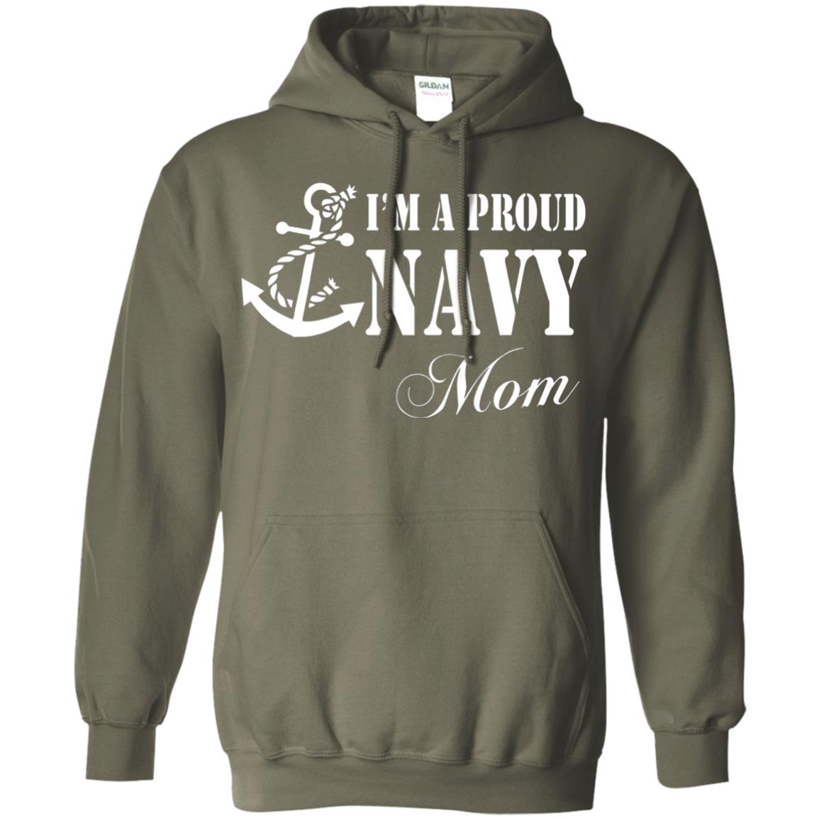 Pride Military Mother Shirt Im A Proud U.s. Navy Mom Military Green