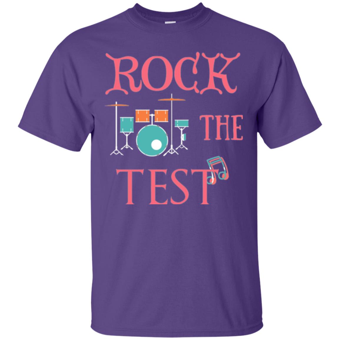 Rock The Test Professor Teacher T-shirt Purple