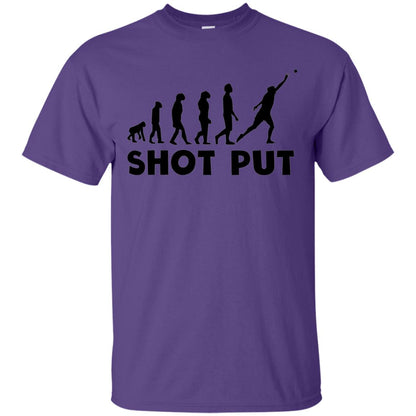 Funny Shot Put Evolution T-shirt Purple