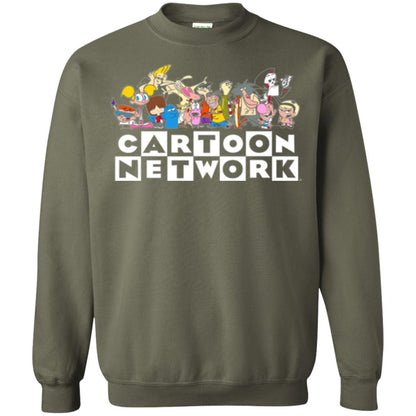 Cartoon T-shirt Classic Character Feature T-shirt Military Green