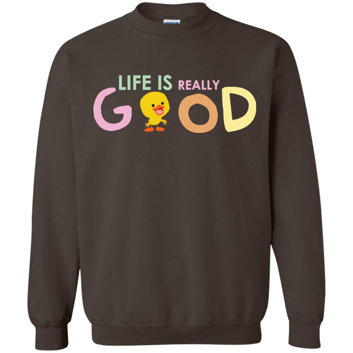 Life Is Really Good With My Cute Duck T-shirt Dark Chocolate
