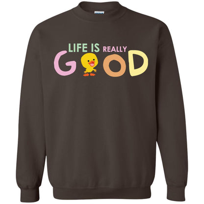 Life Is Really Good With My Cute Duck T-shirt Dark Chocolate