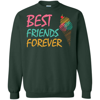 Best Friends Forever Ice Cream Lover T-shirt Forest Green