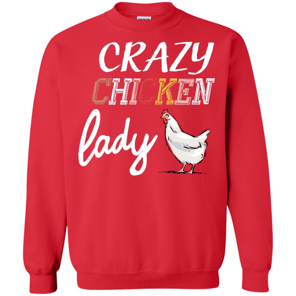 Crazy Chicken Lady Chicken Shirt For Girls Womens Red