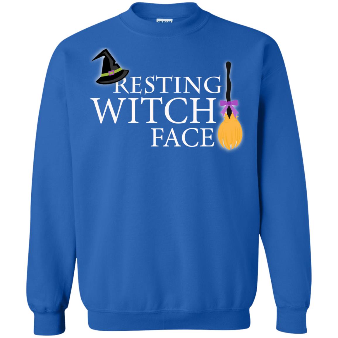Reasting Witch Face Shirt Royal