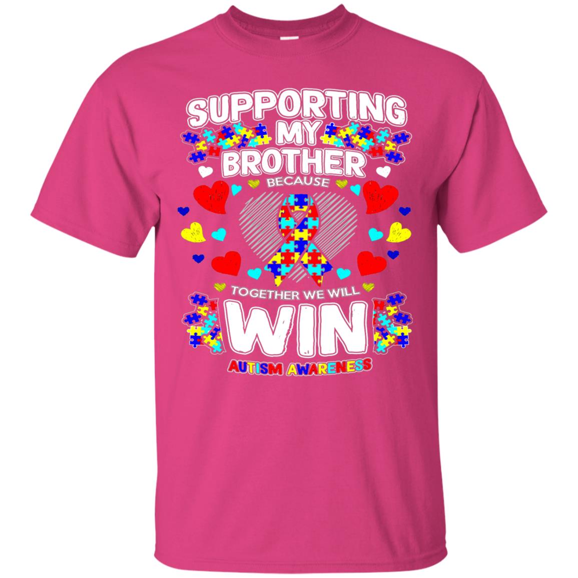 Autism Awareness Shirts For Supporting My Brother Heliconia