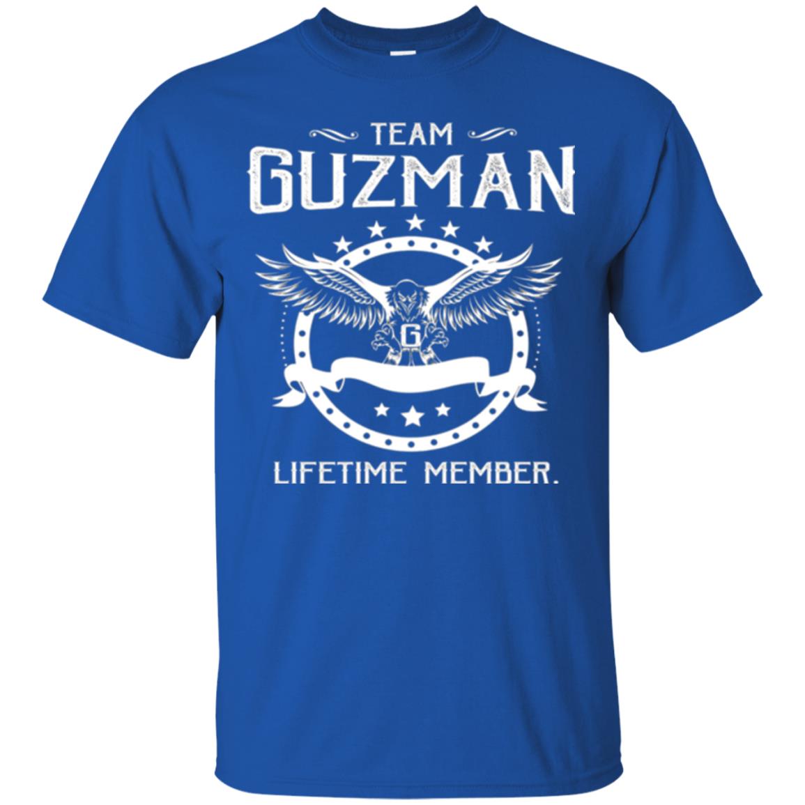 Family T-shirt Team Guzman Lifetime Member Royal