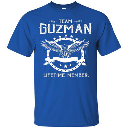 Family T-shirt Team Guzman Lifetime Member Royal