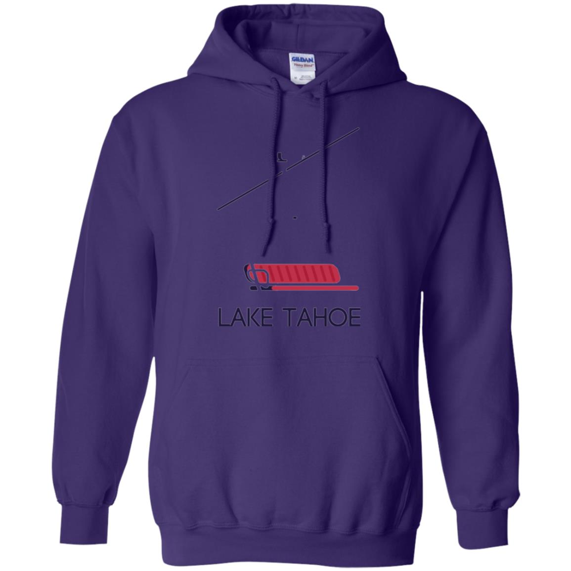 Ski Chair Lift T-shirt Lake Tahoe California Purple