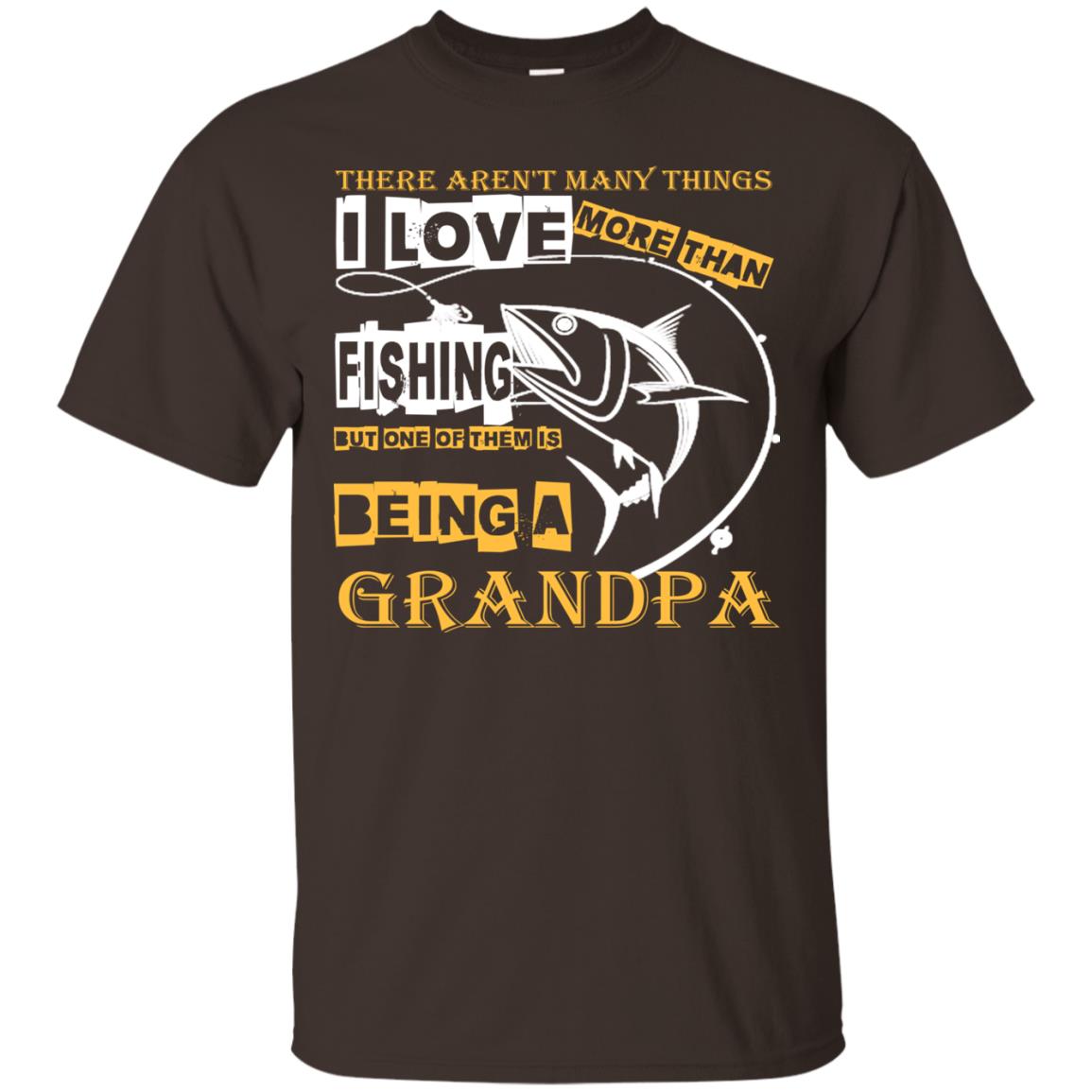 But One Of Them Is Being A Grandpa Papa T-shirt Dark Chocolate