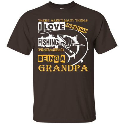 But One Of Them Is Being A Grandpa Papa T-shirt Dark Chocolate