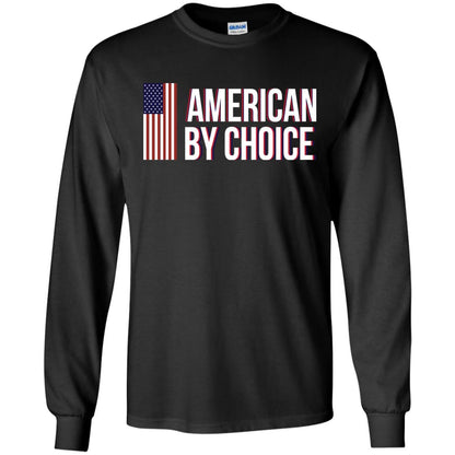 Flag Of American By Choice T-shirt Black
