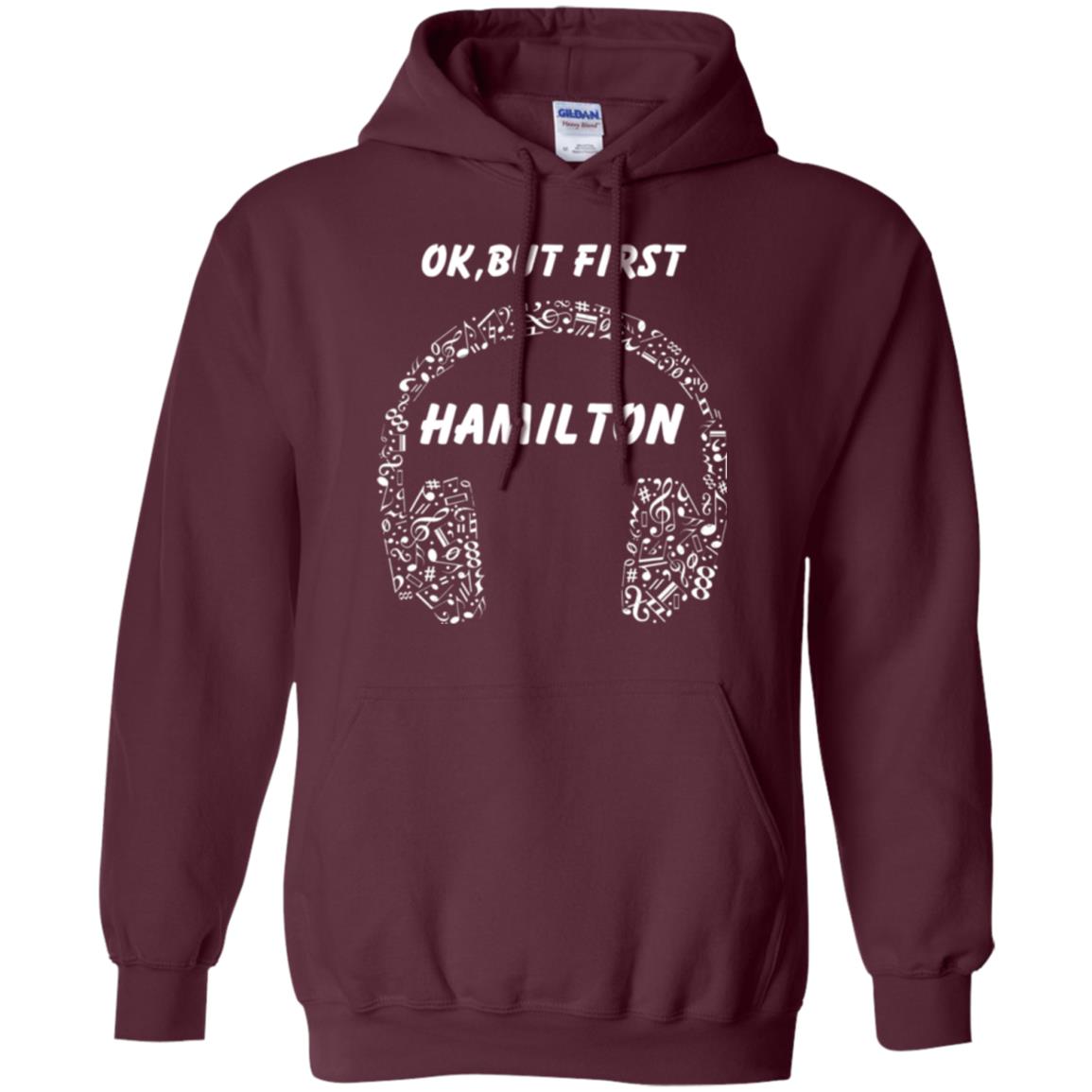 An American Musical Ok, But First Hamilton Ear Phones Maroon