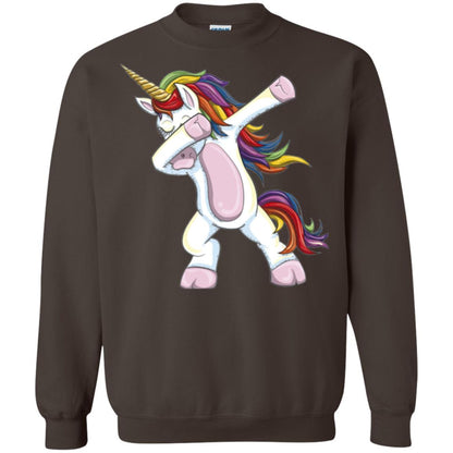 Dabbing Unicorn T-shirt Dark Chocolate
