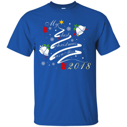 My Last Christmas As A Miss 2018 X-mas Shirt For Married Womens Royal