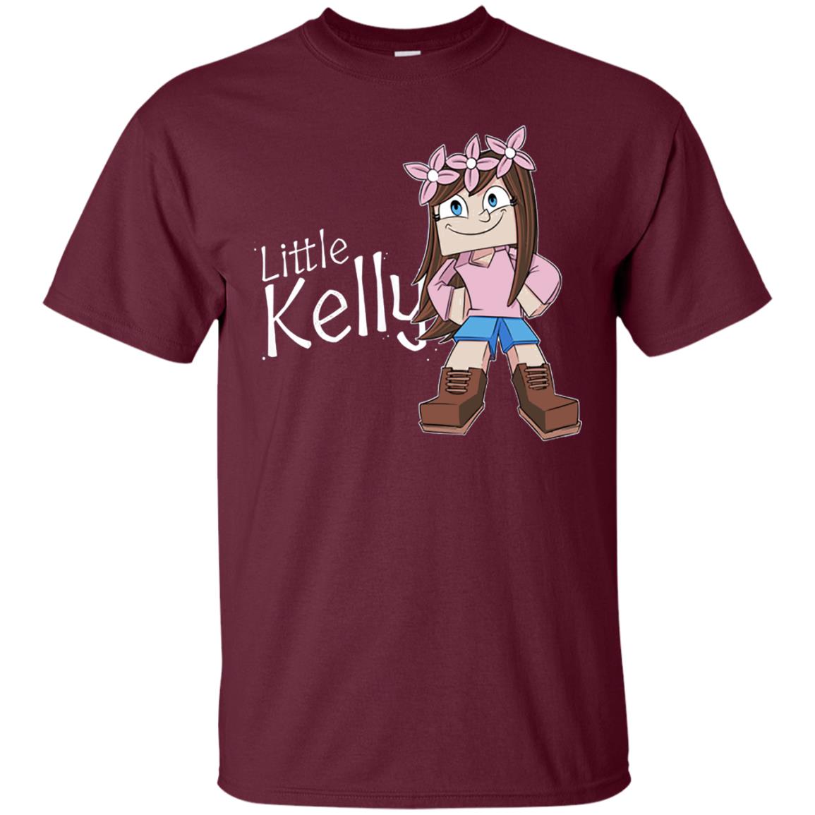 Little Kelly Minecraft Little Club Adventures Shirt Maroon