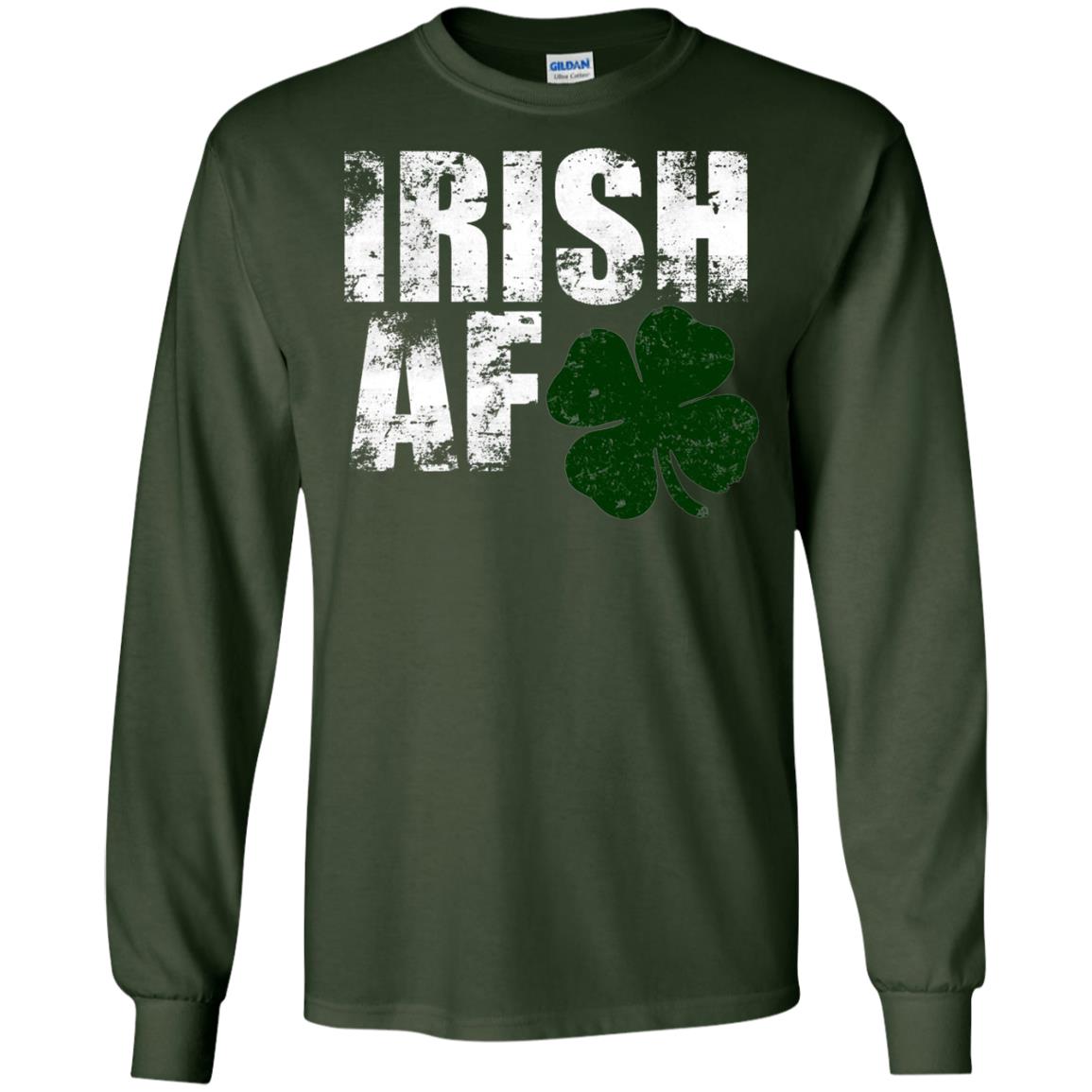 Funny Irish St. Patrick_s Day T-shirt Forest Green