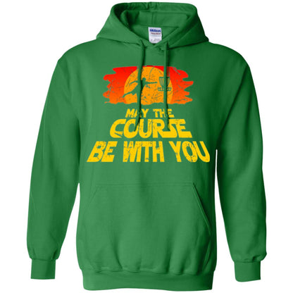 Disc Golf T-shirt May The Course Be With You Irish Green