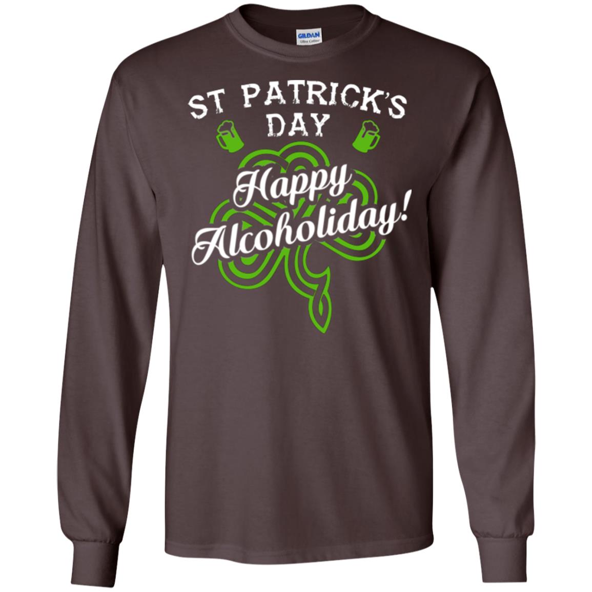St. Patrick's Day T-shirt Happy Alcoholiday Dark Chocolate
