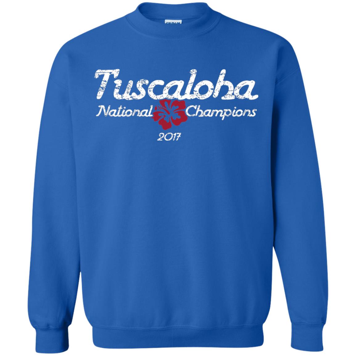 Football T-shirt Alabama Tuscaloha National Champions 2017 Royal